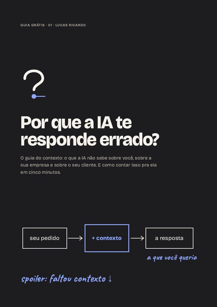 Capa do material Por que a IA te responde errado?