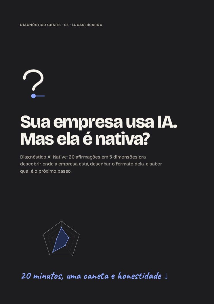 Capa do material Sua empresa é AI Native?